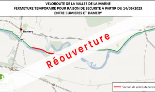 Réouverture de la véloroute de la vallée de la Marne !