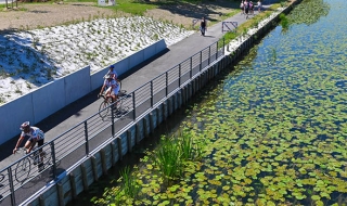 Inauguration de la véloroute-voie verte du canal de la Haute-Seine